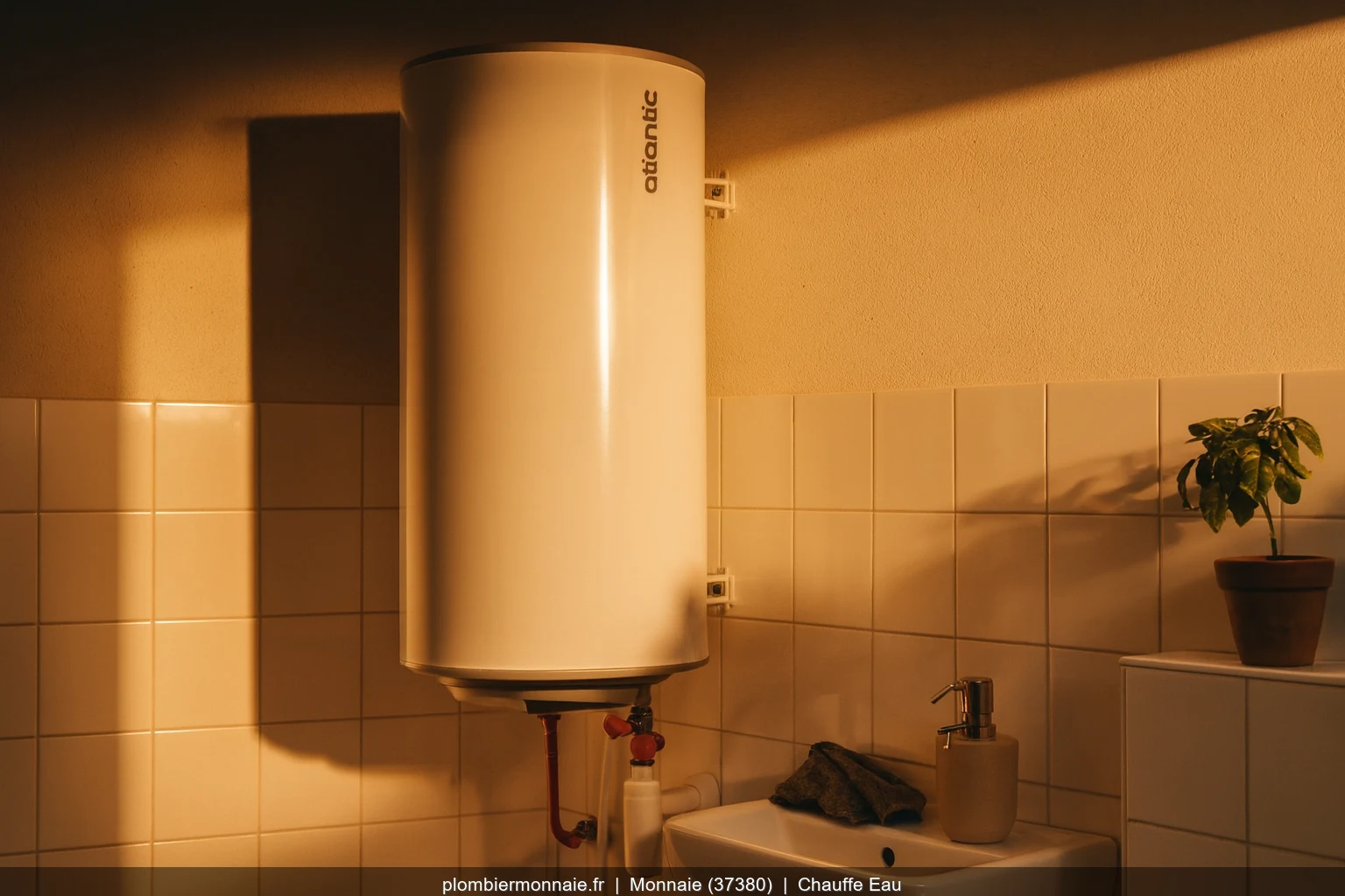 Reparation chauffe-eau Atlantic par plombier a Monnaie (37380)